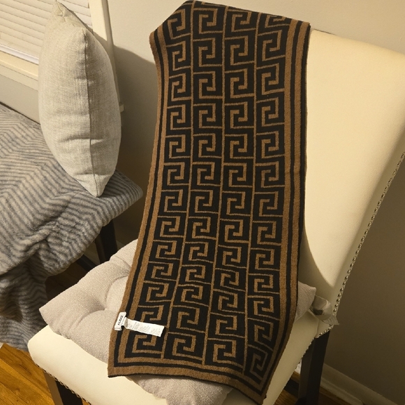 Aldo Black and Brown Geometric Scarf - Picture 6 of 6